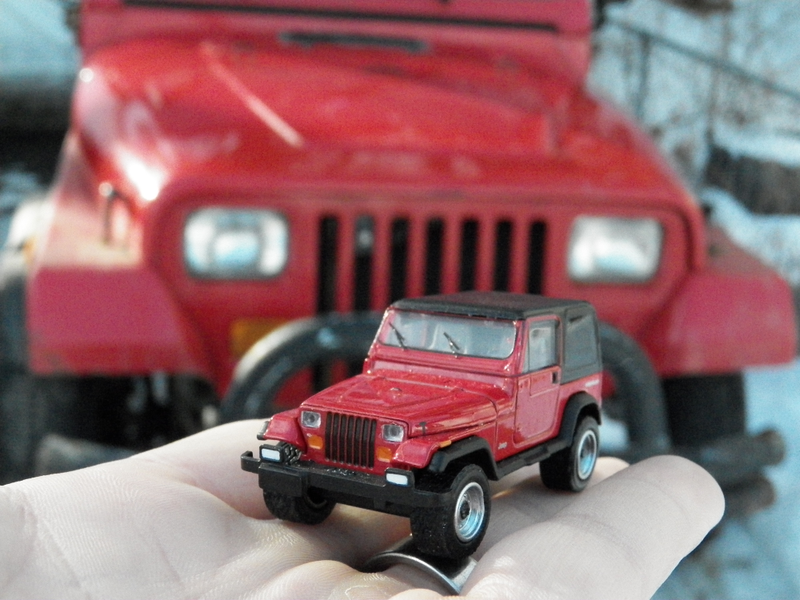 Illustration for article titled LaLD Car Week 'lil Red YJ - Greenlight Jeep Wrangler 1:64